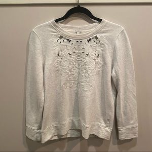 J. Crew Creme Crewneck Sweater